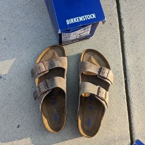 New Birkenstock men's size 11 44 Arizona BS Tobacco Tabacco Brown